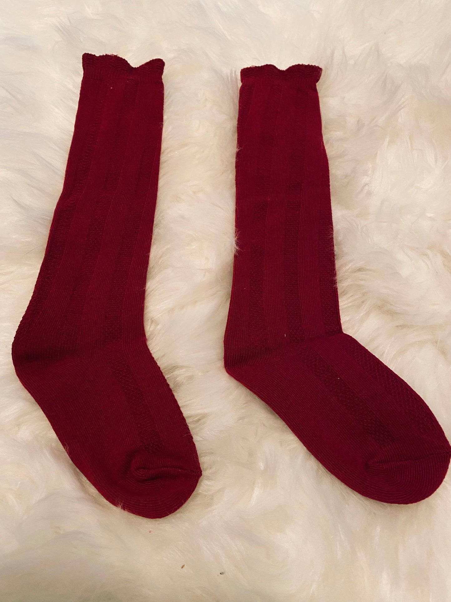 Knee High Socks- Sweater Knit