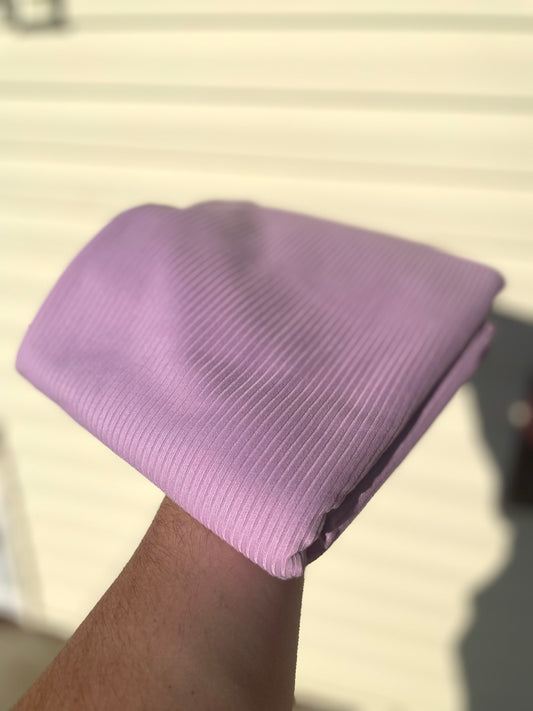Solid Lavender- Rib Knit