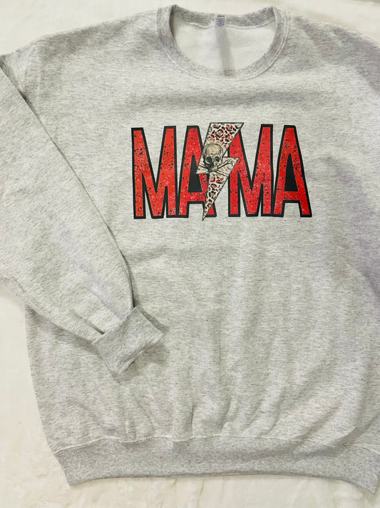Mama Bolt- Grey Sweatshirt (Multiple Sizes)